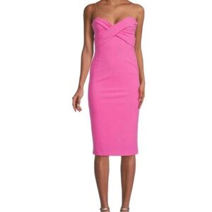 Love By Design Vibrant Pink Midi Dress